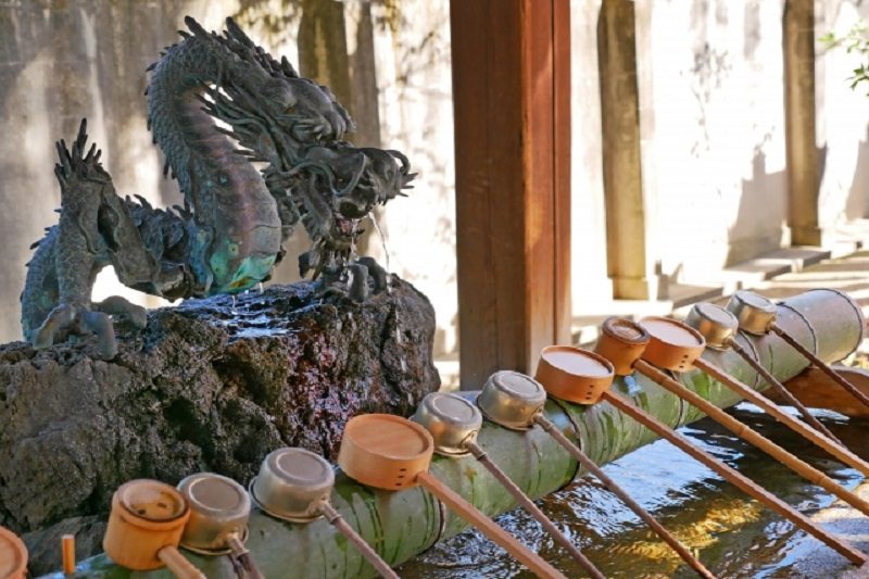 手水舎：龍神・竜神