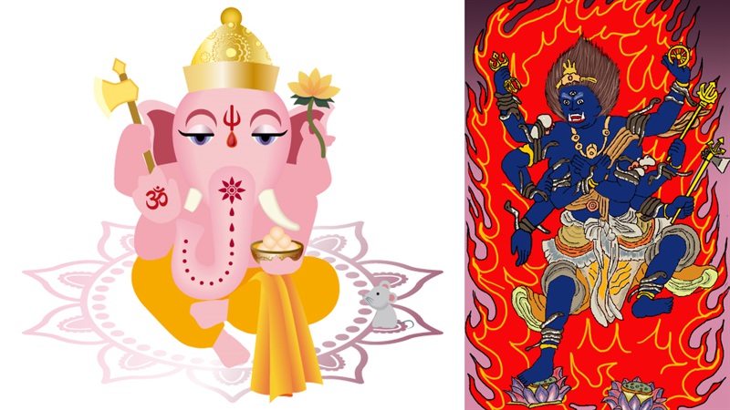 聖天様と軍荼利明王様