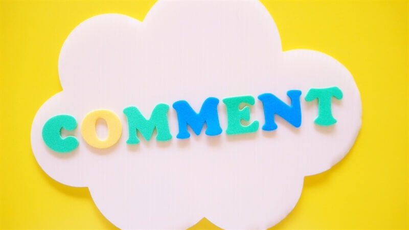 COMMENT (コメント) 吹き出し