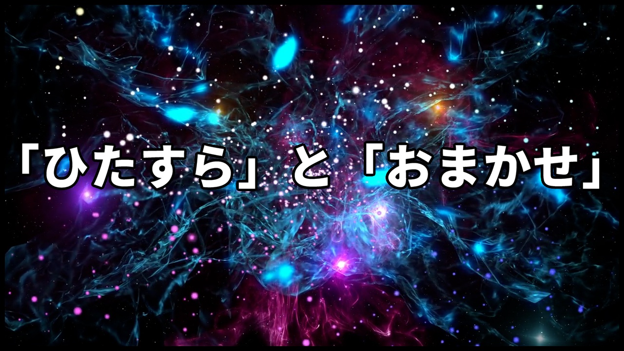 「ひたすら」と「おまかせ」