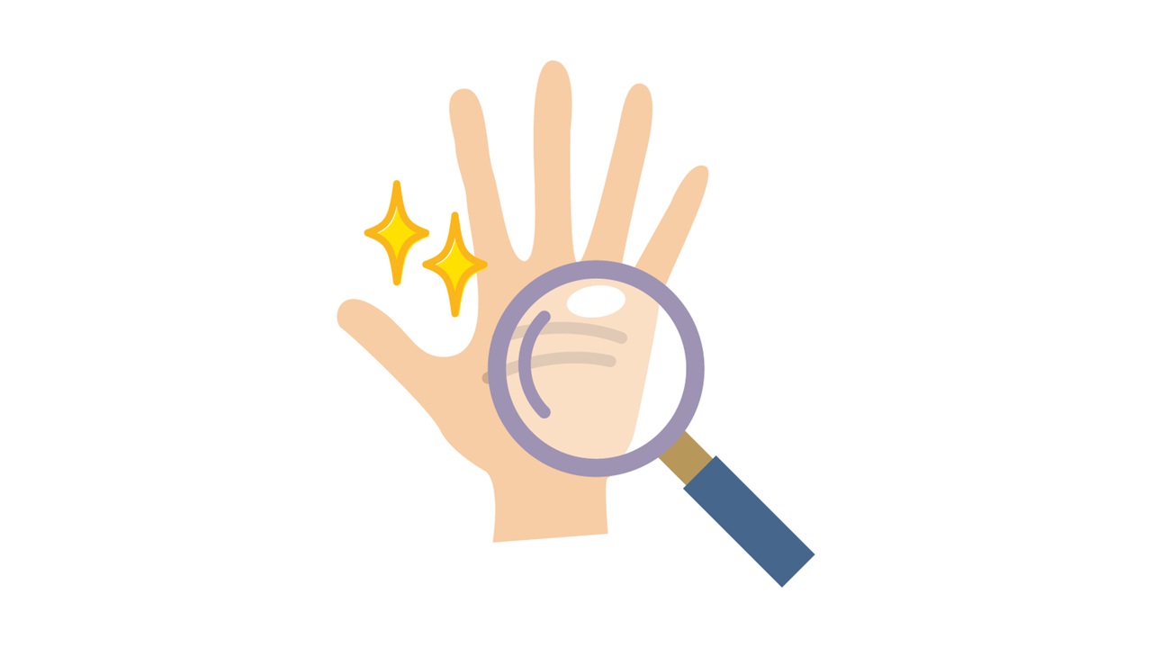 手相のイラスト