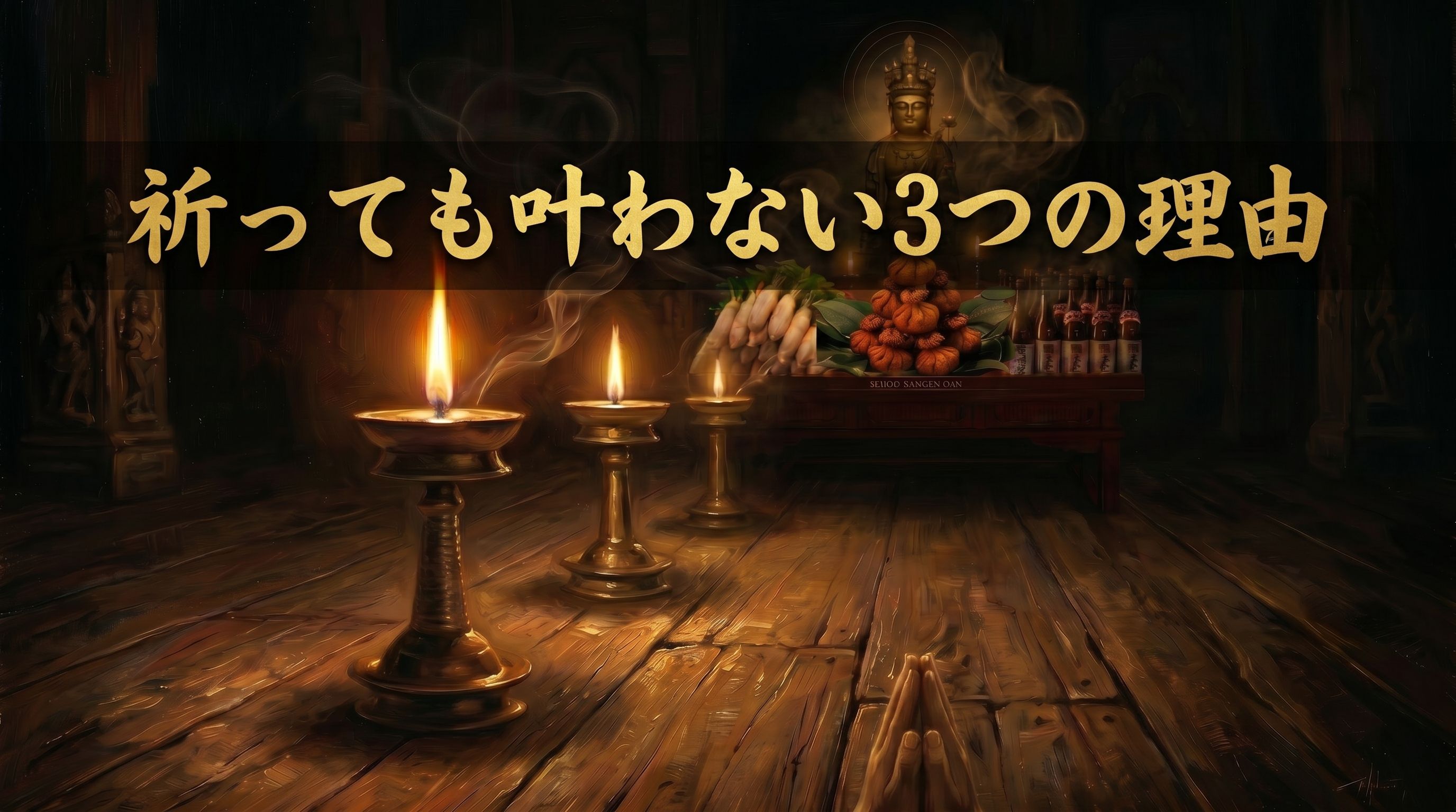 祈っても叶わない3つの理由