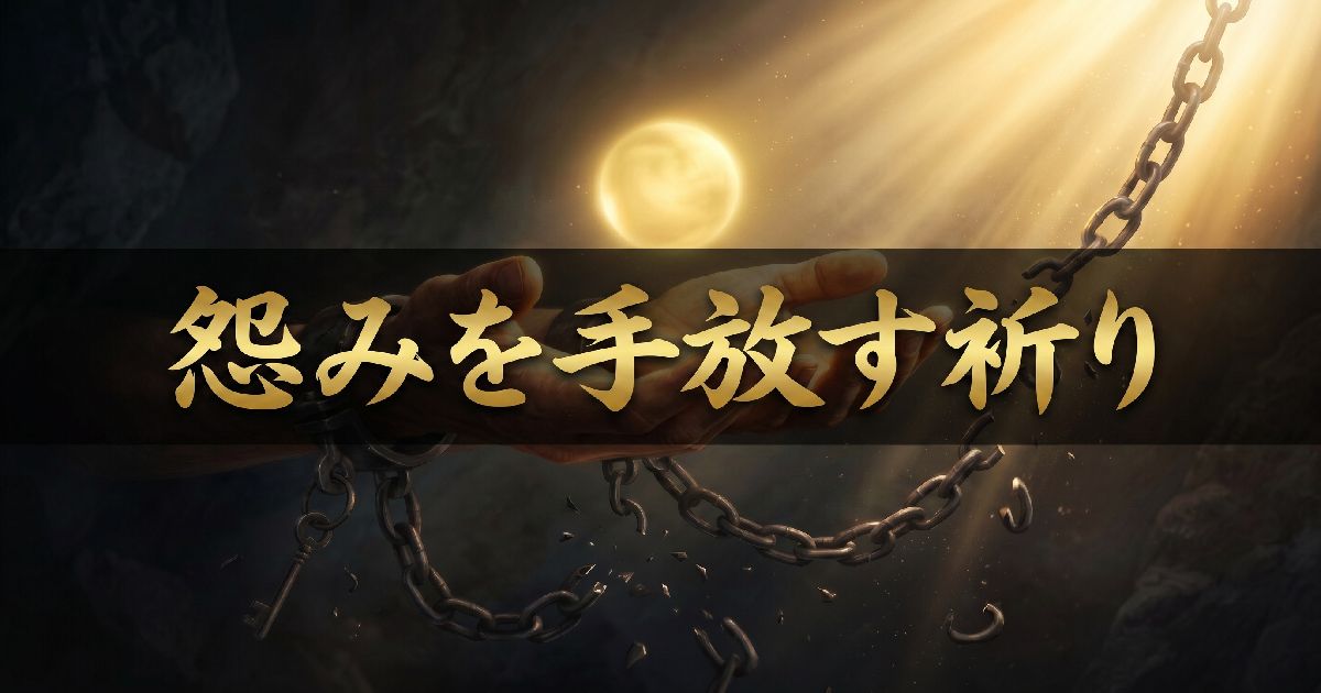 恨みを手放す祈り