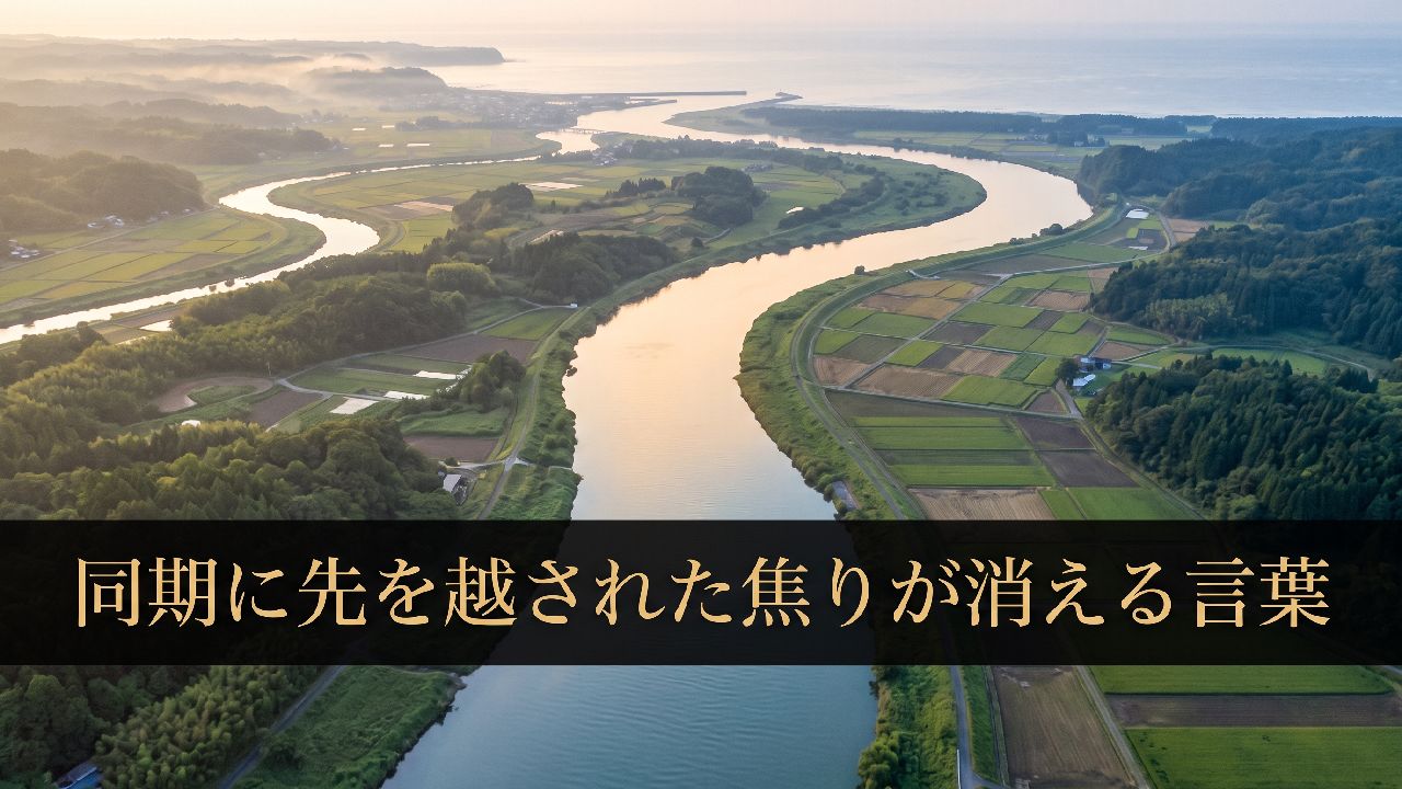 同期に先を越された焦りが消える言葉