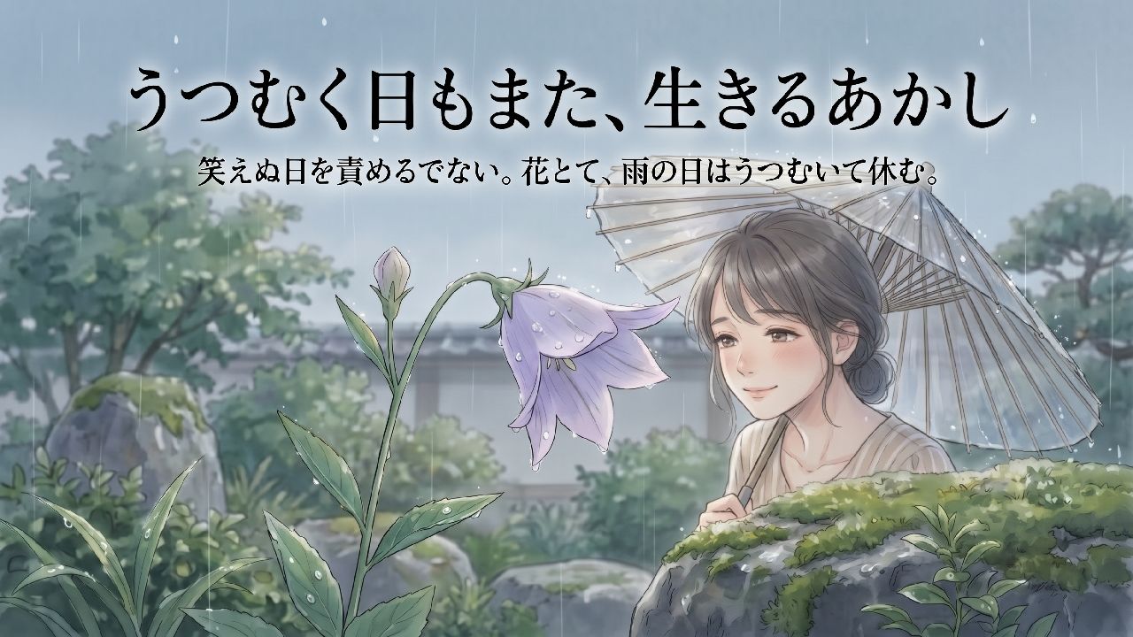 うつむく日もまた生きる証