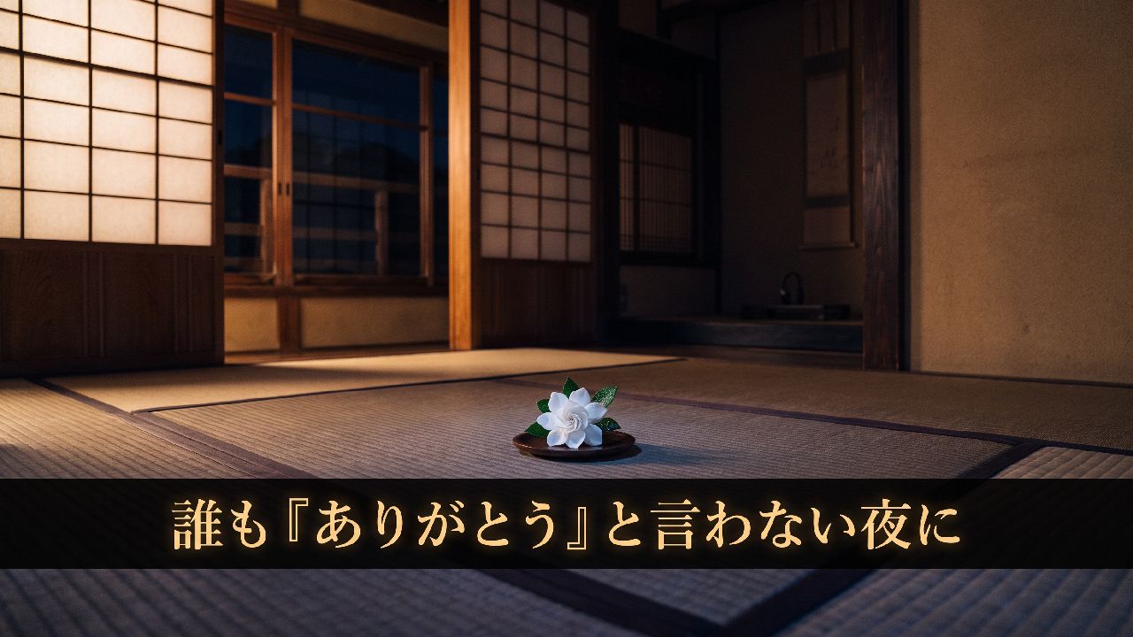 だれもありがとうと言わない夜に