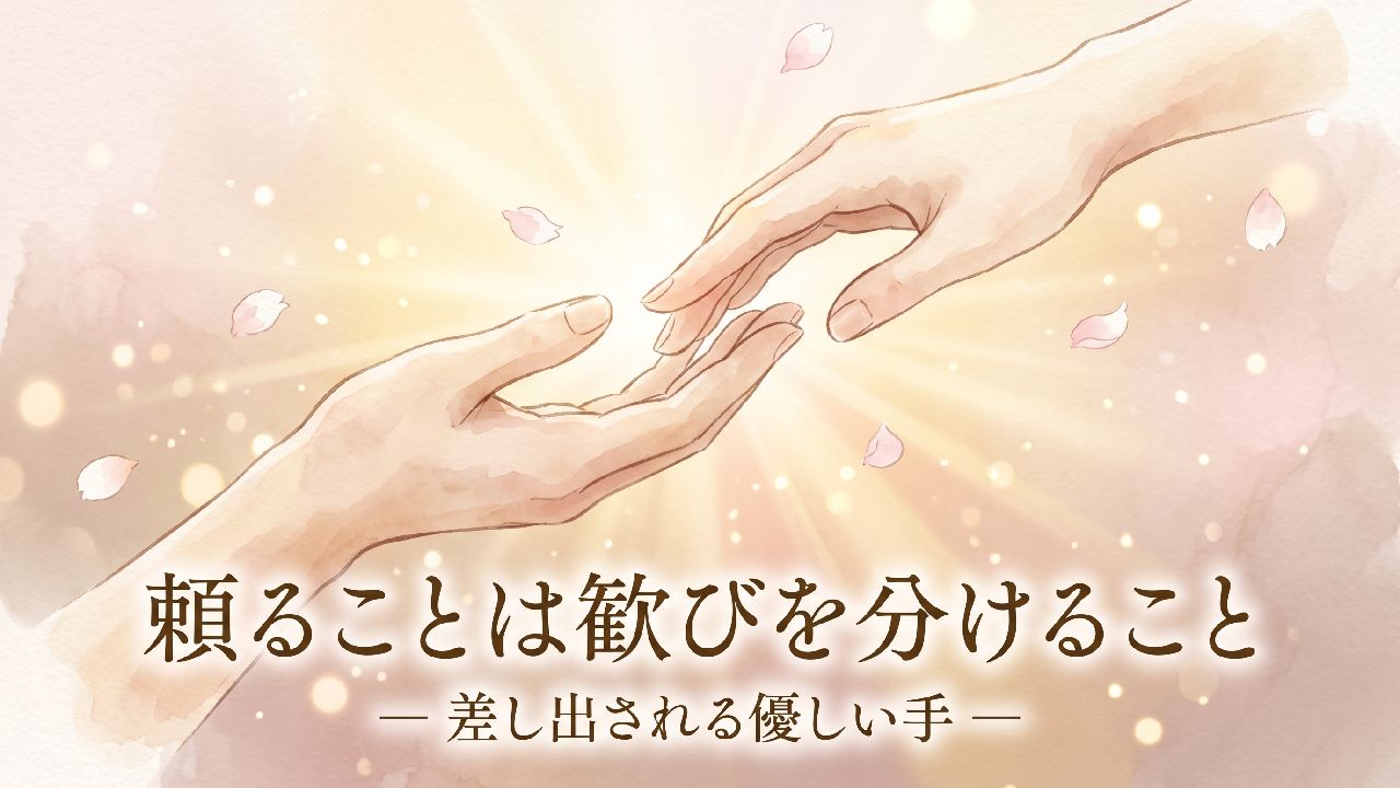 頼ることは歓びを分けること