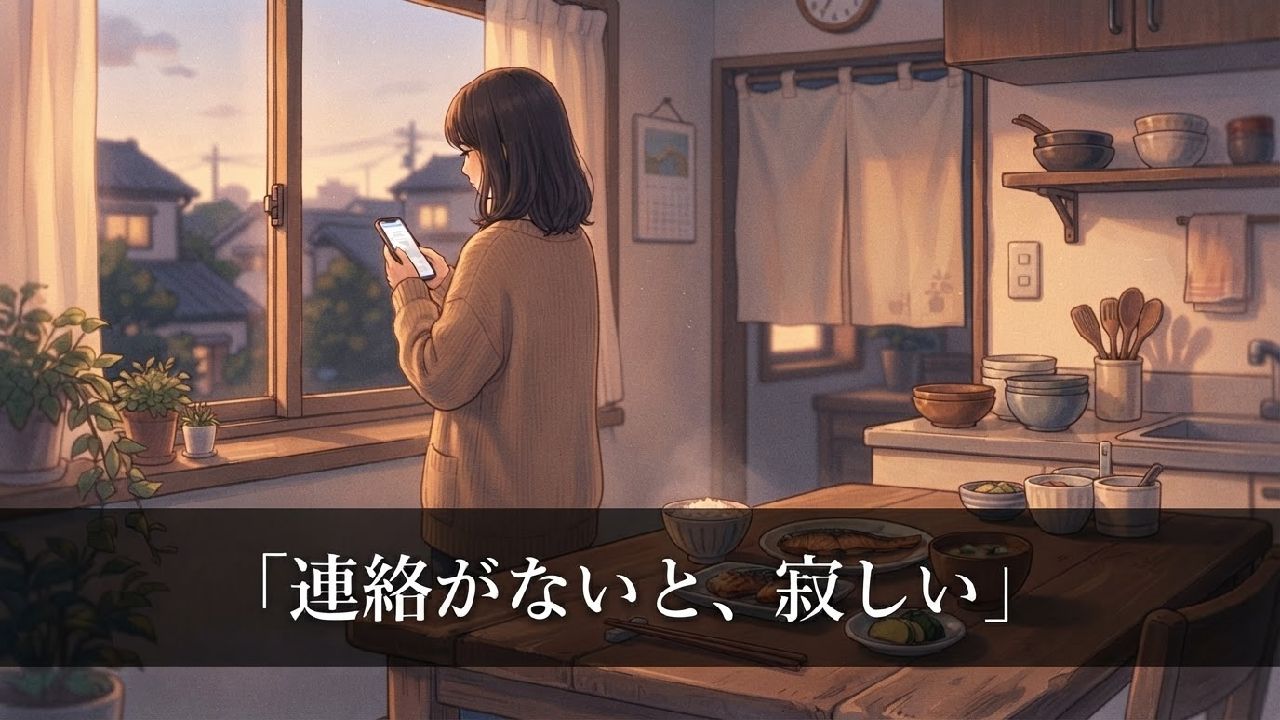 連絡がないと寂しい