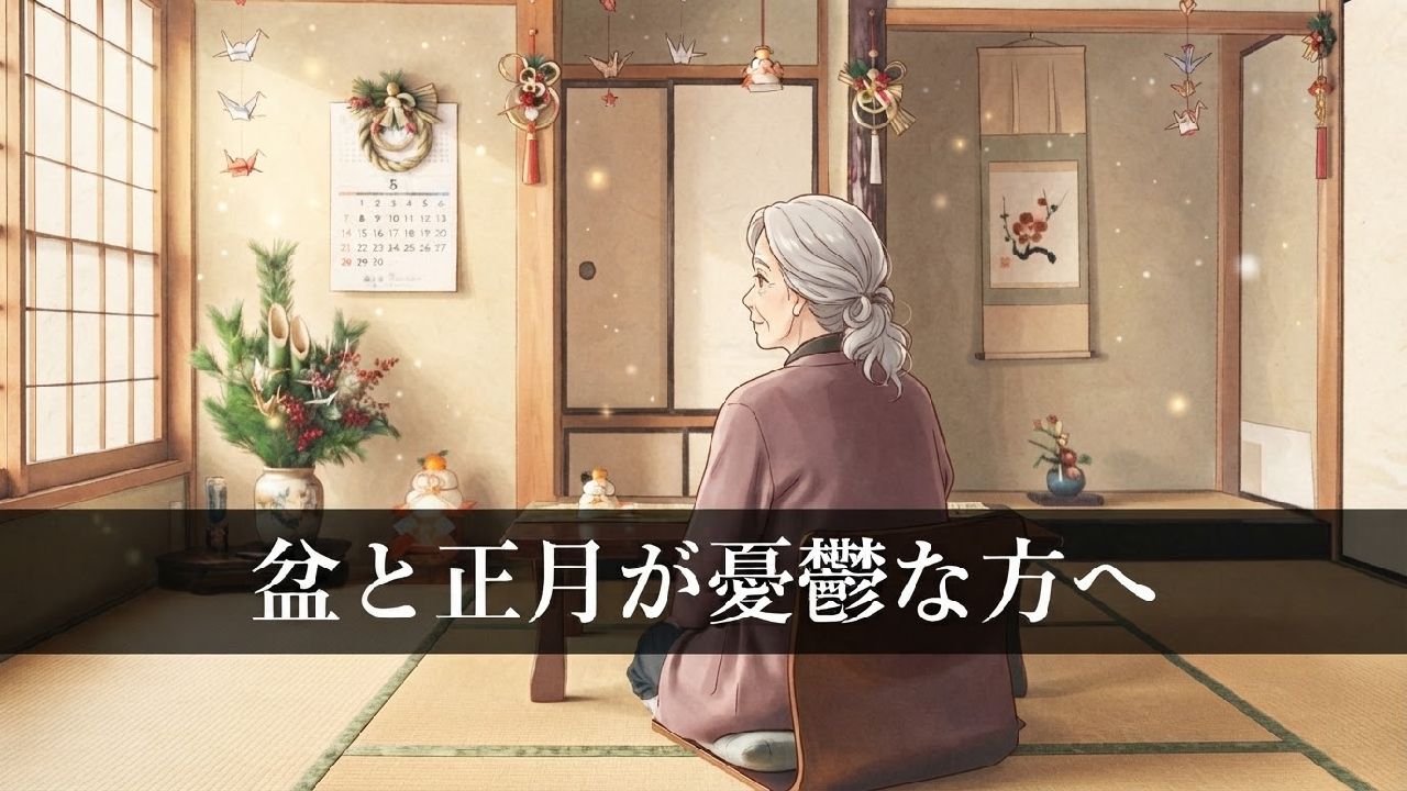 盆と正月が憂鬱な方へ