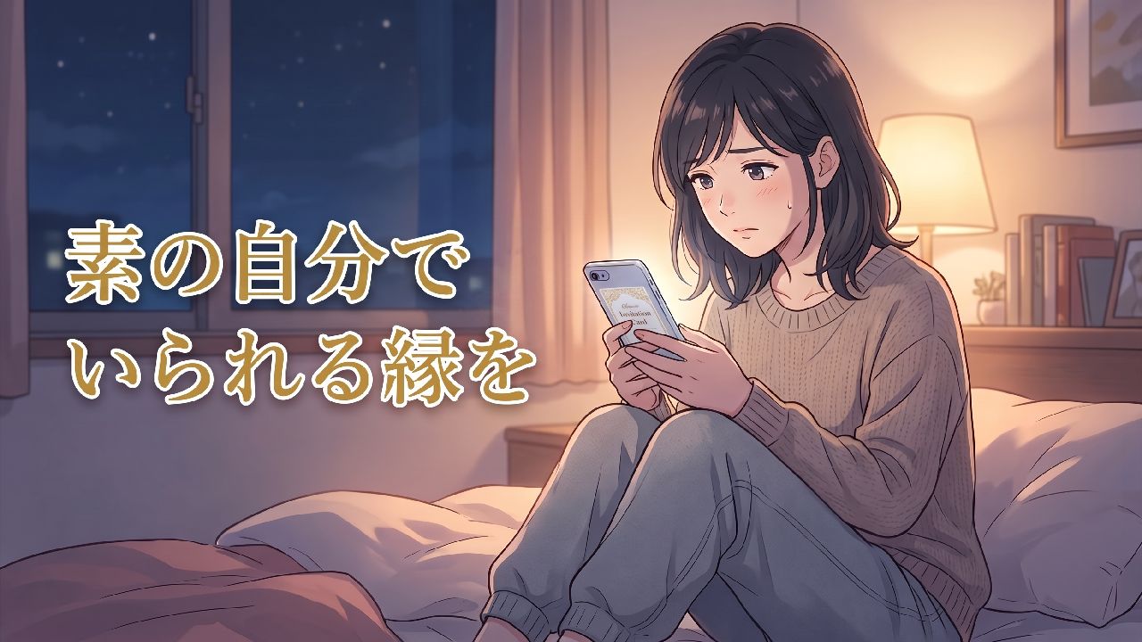 素の自分でいられる縁を
